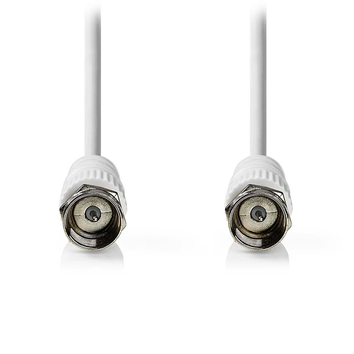 Καλώδιο Nedis F αρσ. - F αρσ. 1.50m σε άσπρο χρώμα.