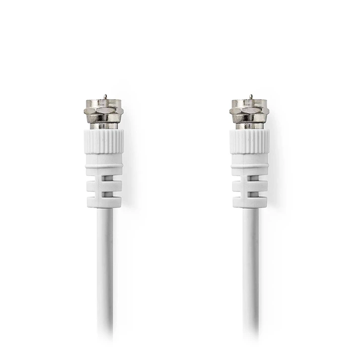 Καλώδιο Nedis F αρσ. - F αρσ. 1.50m σε άσπρο χρώμα.