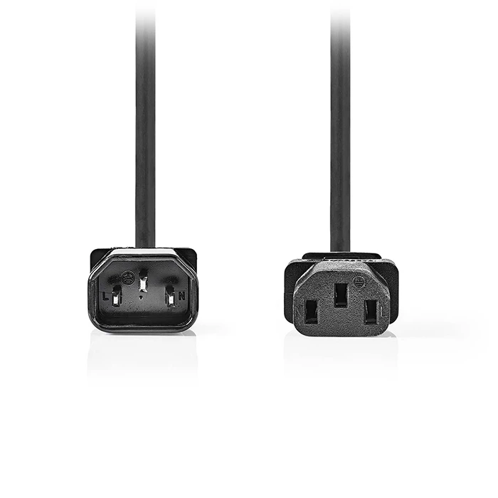 Καλώδιο Προέκτασης Τροφοδοσίας Nedis IEC-320-C14 - IEC-320-C13, 3.00m.