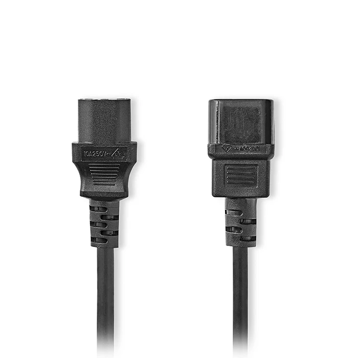 Καλώδιο Προέκτασης Τροφοδοσίας Nedis IEC-320-C14 - IEC-320-C13, 3.00m.