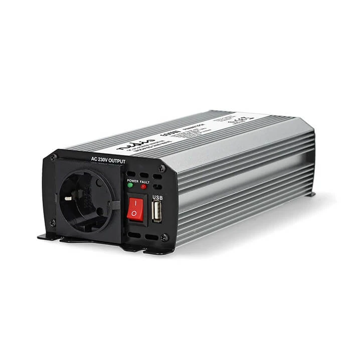 Inverter 600w/12v, Με Έξοδο Ημιτονικής Κυματομορφής Που Μετατρέπει Την Τάση Από Μπαταρίες 12vdc Σε 230vac