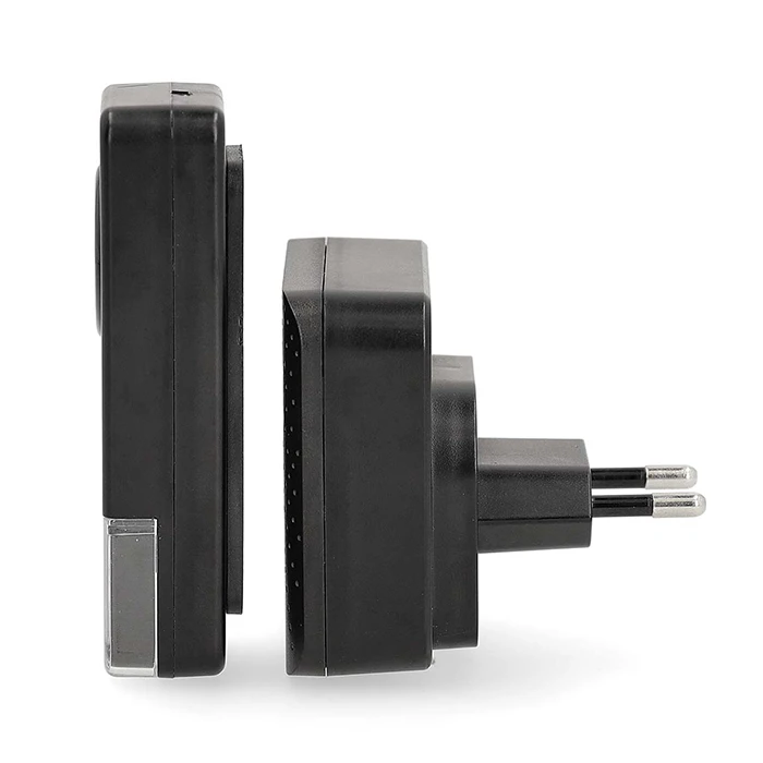 Ασύρματο Κουδούνι Nedis Doorb310bk2 2 Δεκτών Με Led