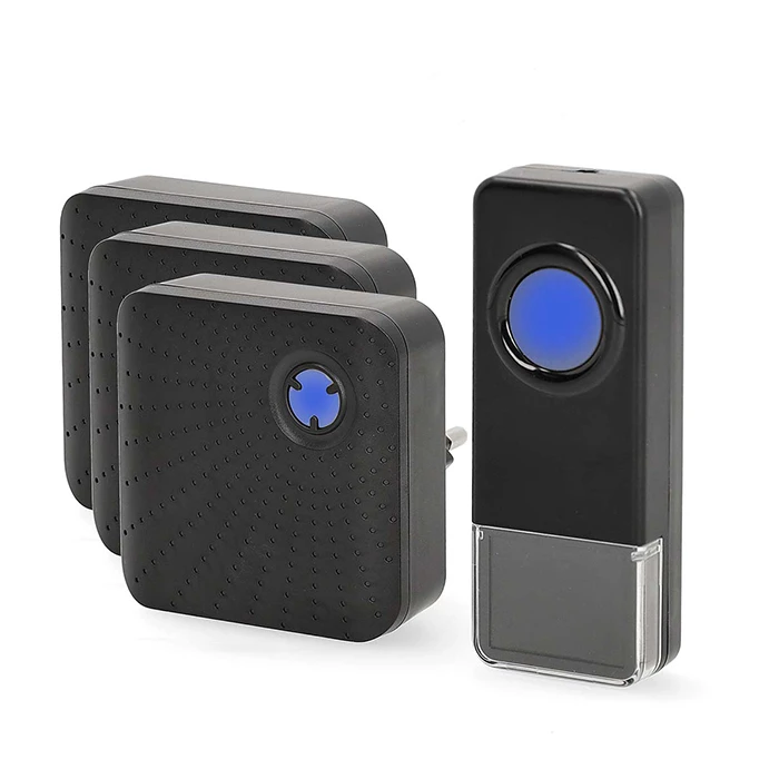 Ασύρματο Κουδούνι Nedis Doorb310bk3 3 Δεκτών Με Led