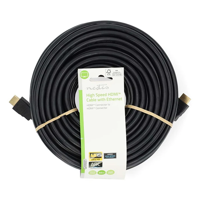 Καλώδιο High Speed HDMI With Ethernet, HDMI Αρσ. - HDMI Αρσ., 20m