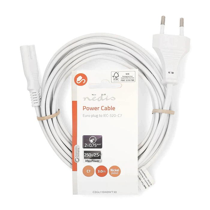 Καλώδιο Τροφοδοσίας Nedis Power 3.00 m