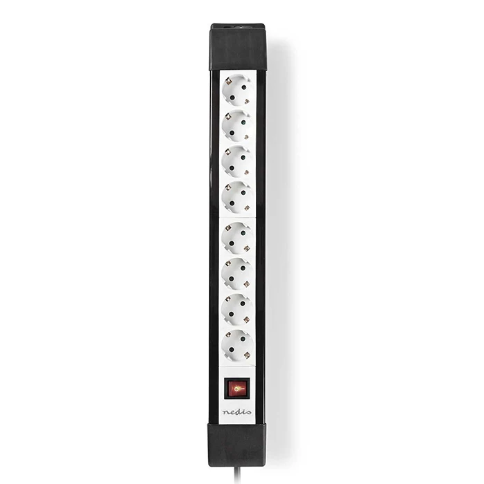 Πολύπριζο 8 Θέσεων Nedis Exso830f1pro Με Διακόπτη On/Off Και Καλώδιο 3.00m