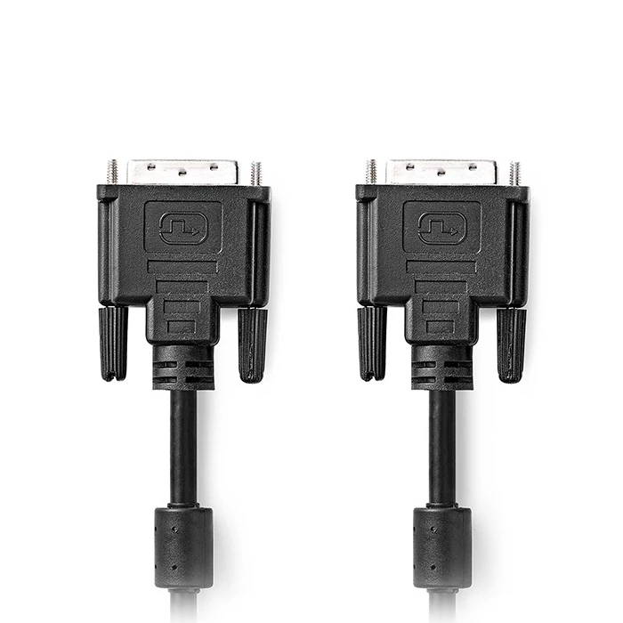 Kαλώδιο DVI Nedis DVI-D 24+1-Pin αρσ. - DVI-D 24+1-Pin αρσ, 2.00m Μαύρο.