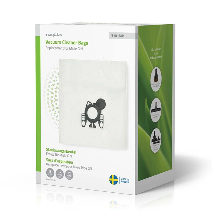 Σακούλες Σκούπας Nedis Συνθετικές Miele GN, 8τμχ.
