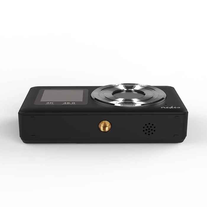Ψηφιακή φωτογραφική μηχανή Nedis PCAM2530BK 4K, 48MP, Διπλή οθόνη (2.4" / 1.3"), Μαύρο