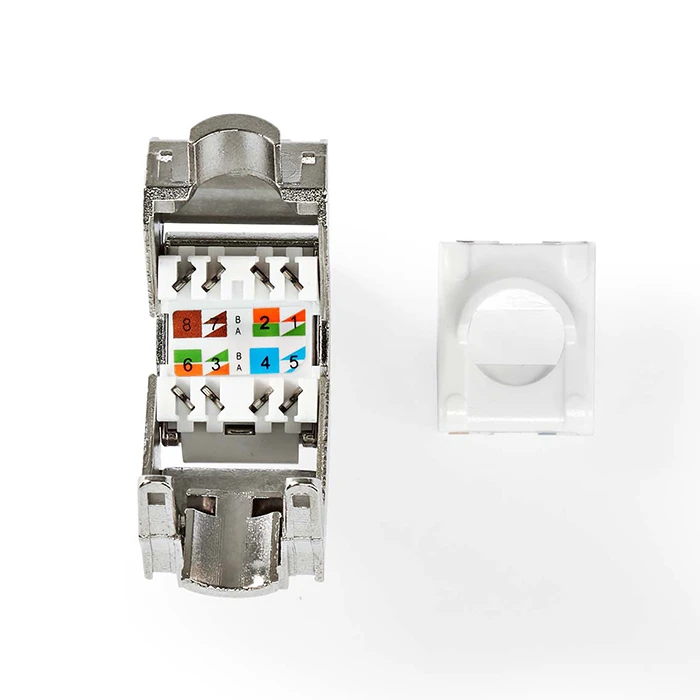 Nedis Μονή Εξωτερική Πρίζα Δικτύου RJ45 Τύπου Cat6 σε Χρυσό Χρώμα CCGB89720ME