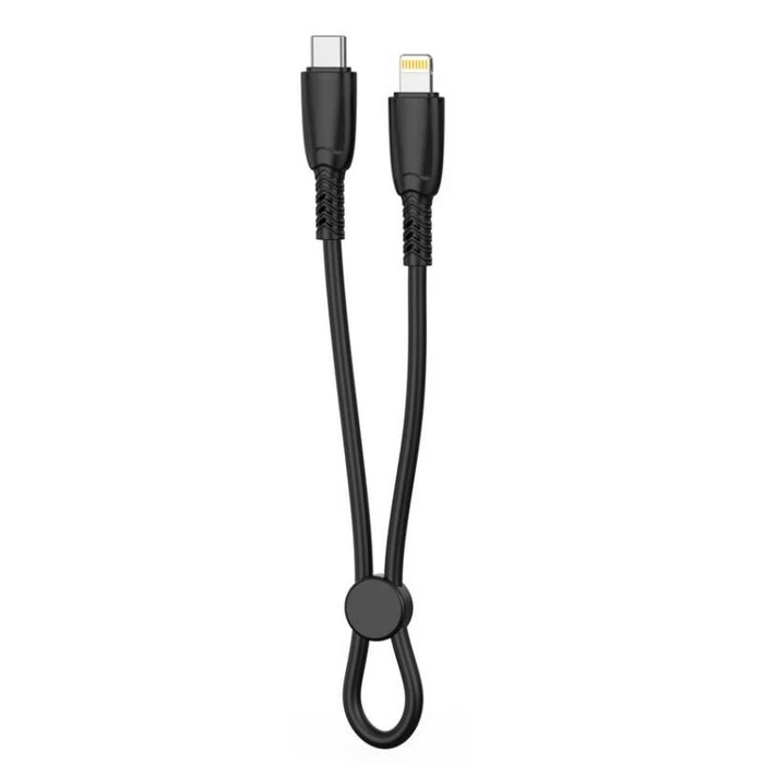 Καλώδιο Φόρτισης Xo Nb-Q248a Saluo Series Silicone Pd Σε Lightning, 27w, 25cm, Μαύρο