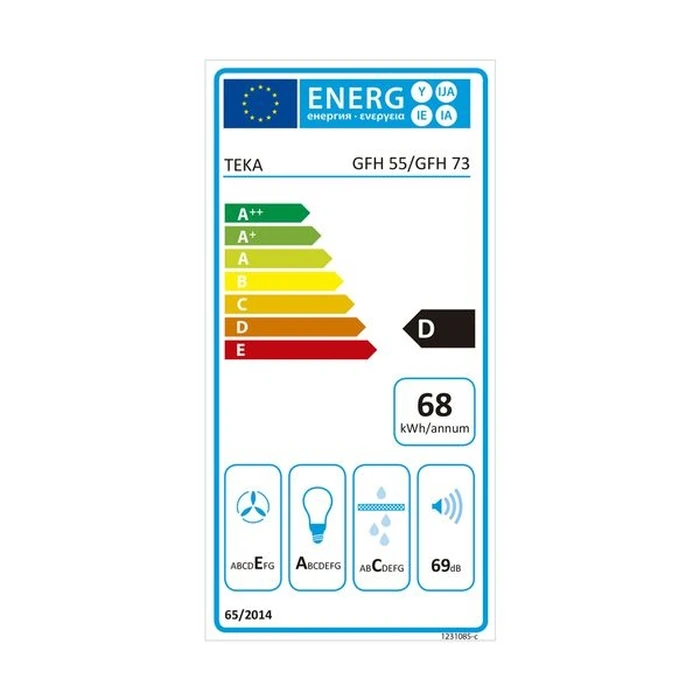 Απορροφητήρας Teka GFH 73 Εντοιχιζόμενος