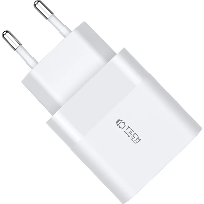 Tech-Protect C30W 2-port Network Charger PD 30W QC 3.0 White