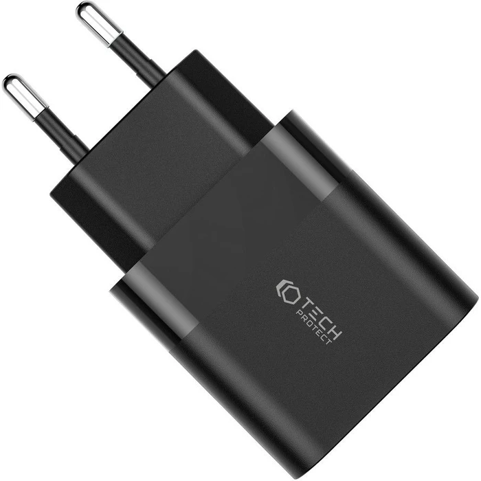 Tech-Protect C30W 2-port Network Charger PD 30W QC 3.0 Black