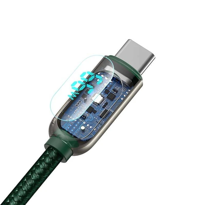 Καλώδιο USB to USB-C Baseus Display Type-C, 66W, 1m (green)