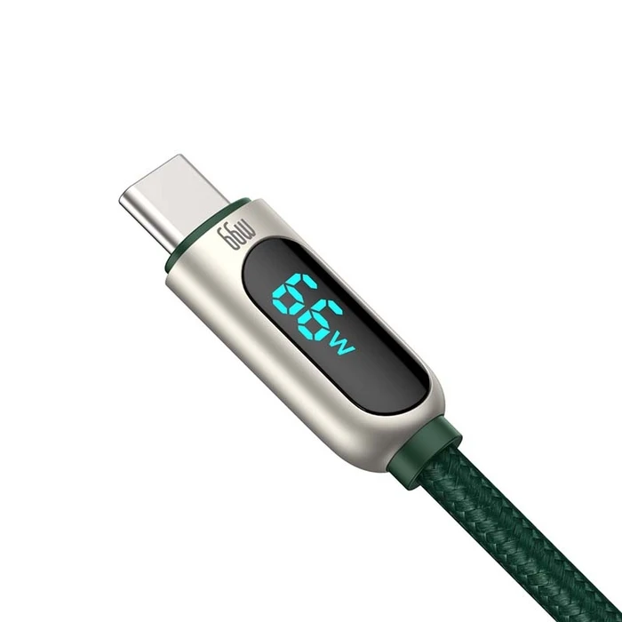 Καλώδιο USB to USB-C Baseus Display Type-C, 66W, 1m (green)