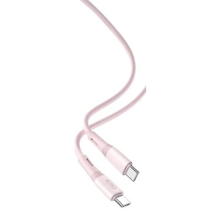 Καλώδιο Φόρτισης Xo Nb-Q226b Silicone Type-C Σε Type-C, 60w, Ροζ