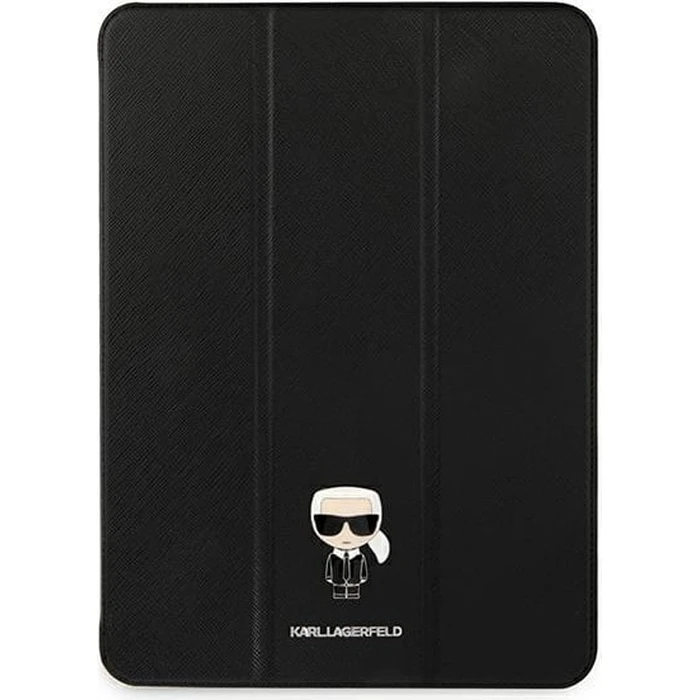 Karl Lagerfeld KLFC12OKMK Apple iPad Pro 12.9 2021 (5 gen) Book Cover black Saffiano Karl Iconic