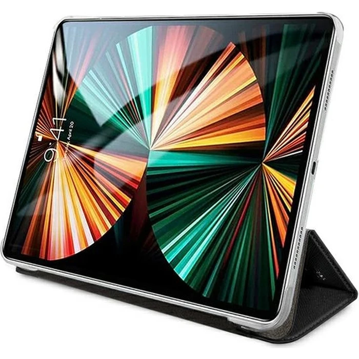 Karl Lagerfeld KLFC12OKMK Apple iPad Pro 12.9 2021 (5 gen) Book Cover black Saffiano Karl Iconic