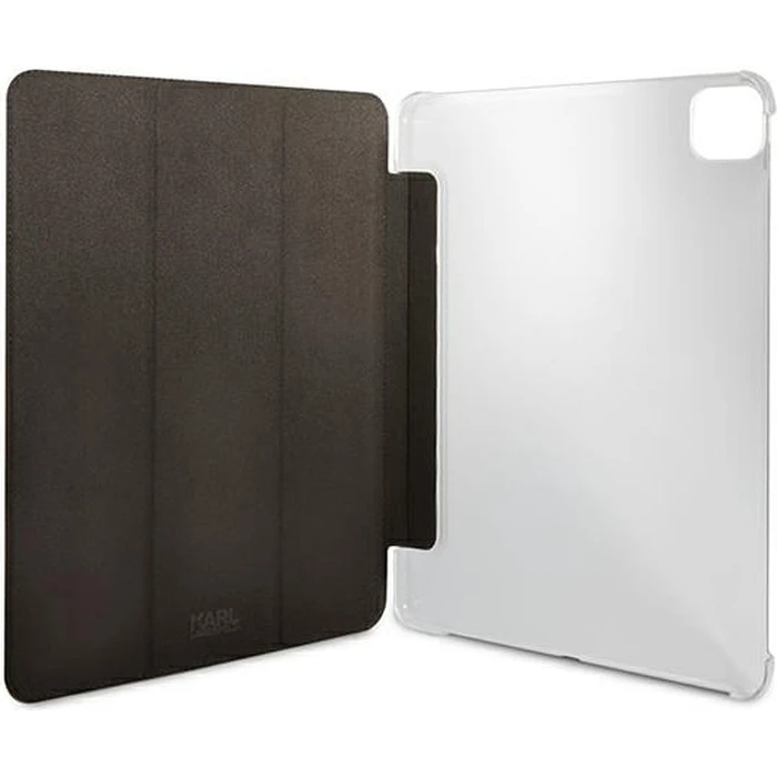 Karl Lagerfeld KLFC12OKMK Apple iPad Pro 12.9 2021 (5 gen) Book Cover black Saffiano Karl Iconic