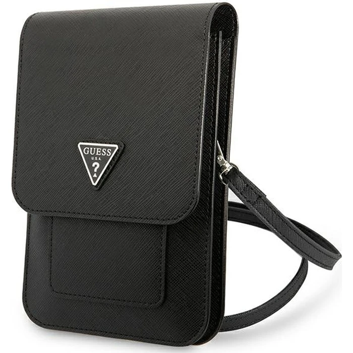 Guess GUWBSATMBK black Saffiano Triangle