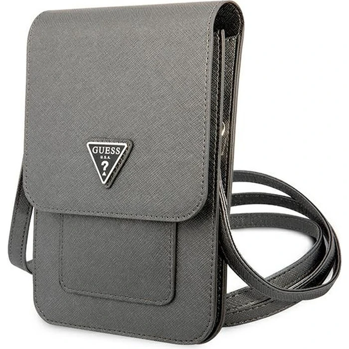 Guess GUWBSATMGR grey Saffiano Triangle
