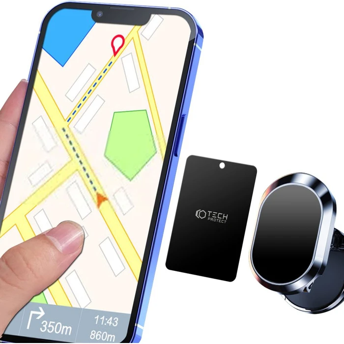 Tech-Protect Metalplate Magnetic Car Mount Black [4 PACK]