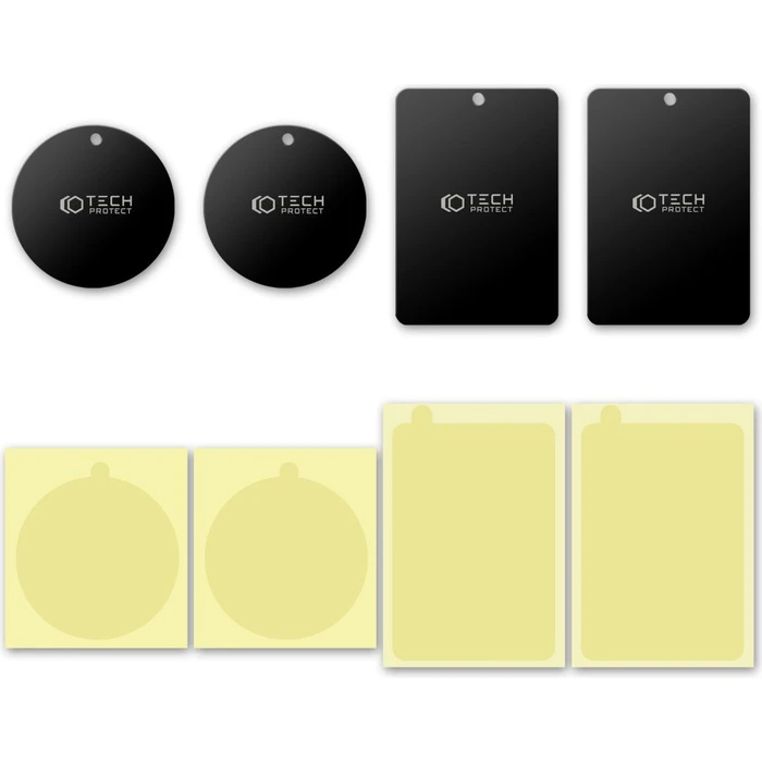 Tech-Protect Metalplate Magnetic Car Mount Black [4 PACK]