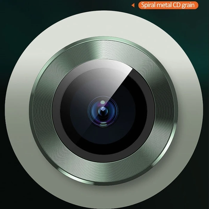 USAMS Camera Lens Glass Apple iPhone 11 metal ring green BH572JTT05 (US-BH572)