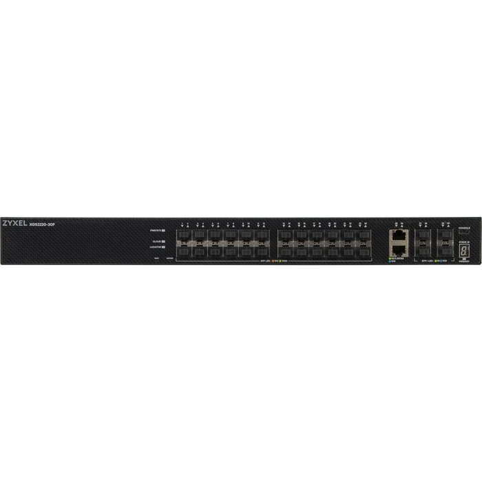 Zyxel Managed L3 PoE+ Switch XGS2220-30F-EU0101F — 24 x 1GbE RJ45, 4 x SFP