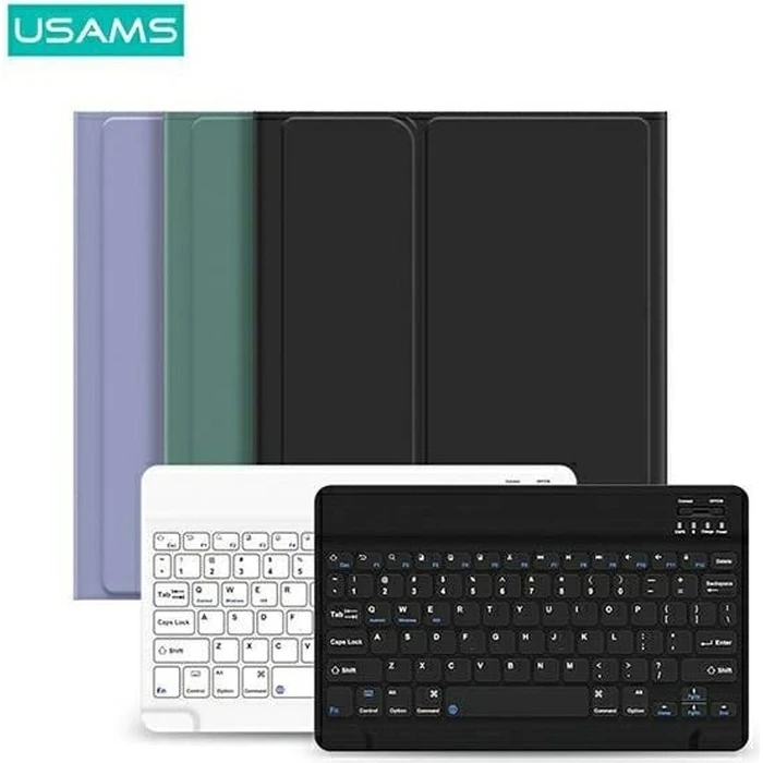 USAMS Winro Keyboard Apple iPad 9.7 2018 (6 gen) purple cover - white keyboard IPO97YRXX03