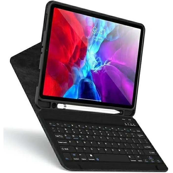 USAMS Winro Keyboard Apple iPad 9.7 2018 (6 gen) purple cover - white keyboard IPO97YRXX03