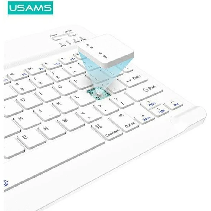 USAMS Winro Keyboard Apple iPad 9.7 2018 (6 gen) purple cover - white keyboard IPO97YRXX03
