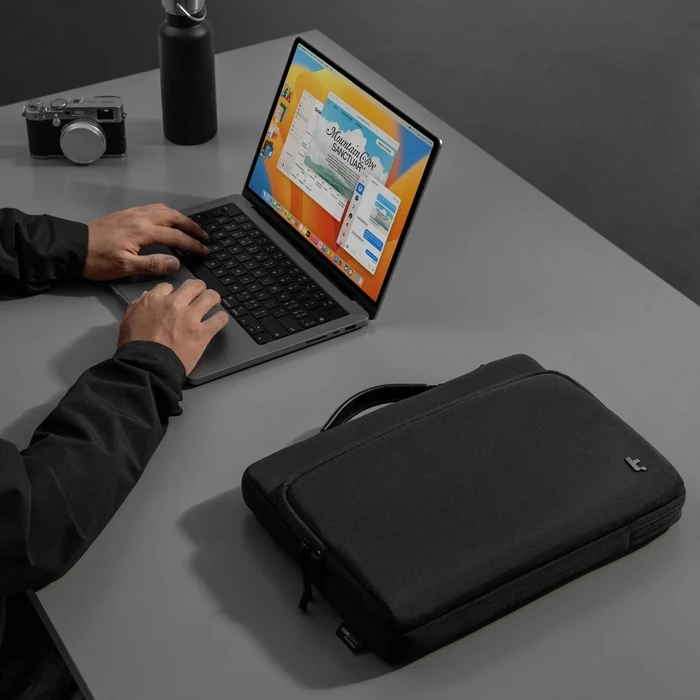tomtoc Defender-A14 Premium Laptop Briefcase 16-inch Black