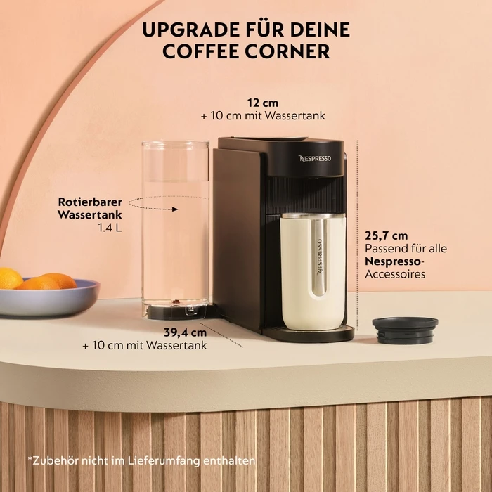 Krups Vertuo Up Capsule Coffee Machine Vertuo Ink Black (XN9408FO)