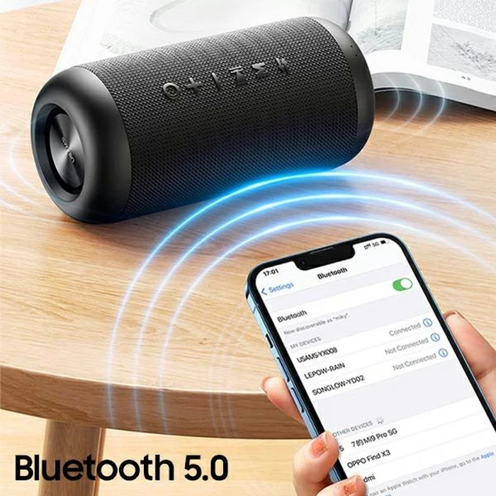 USAMS YX Series Bluetooth 5.0 10W Portable Outdoor Wireless Speaker YX8YG01 (US-YX008)
