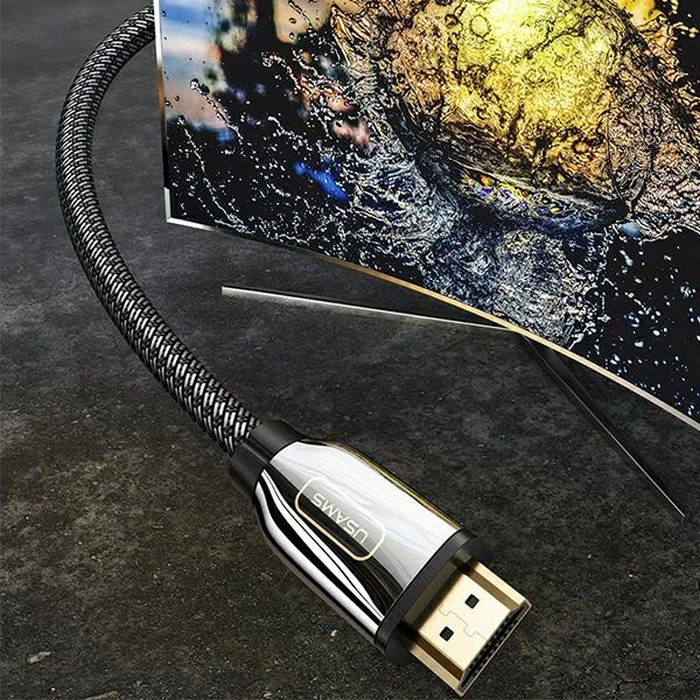 USAMS Cable HDMI - HDMI 2.1 U67 3m 8K black Ultra HD SJ498HD01 (US-SJ498)