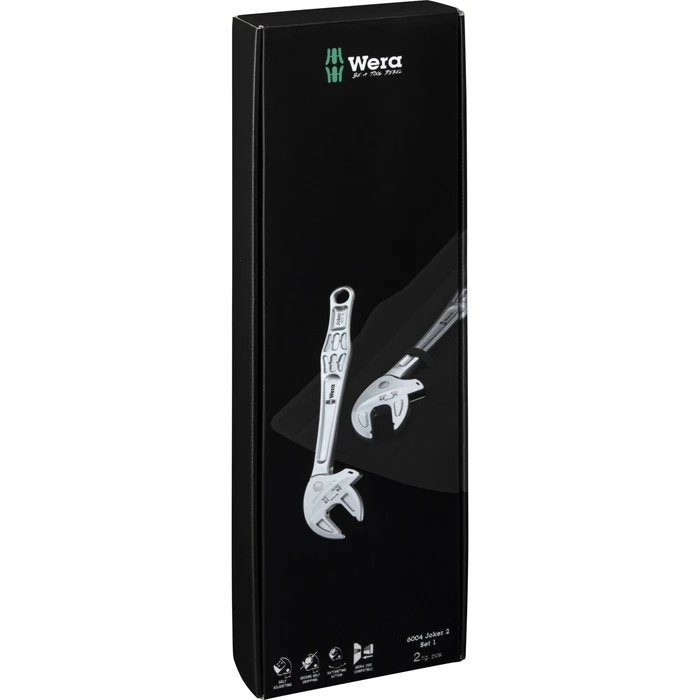 Wera 6004 Joker 2 Set 1 — 2-piece Self-setting / Open-end Spanner Set