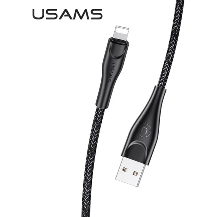 USAMS Nylon Cable U41 Lightning 3m 2A black SJ397USB01 (US-SJ397) Fast Charge