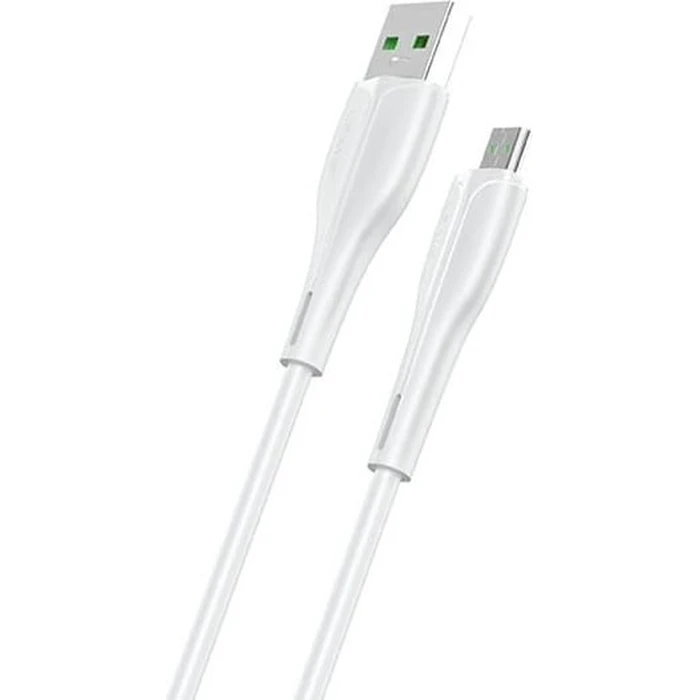 USAMS Cable U38 microUSB 4A Fast Charge for OPPO 1m white SJ375USB02 (US-SJ375)