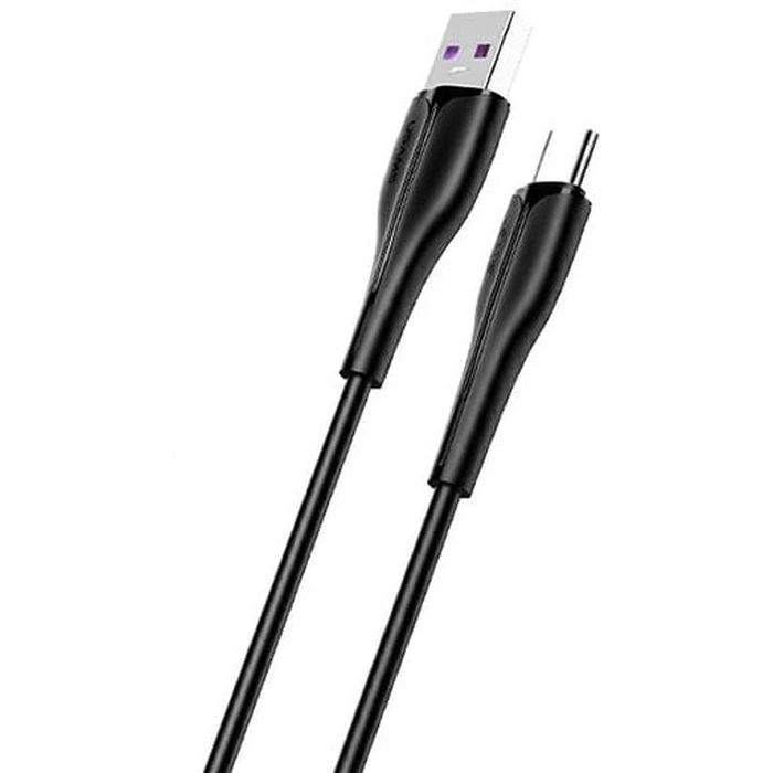 USAMS Cable U38 USB-C 5A Fast Charge for OPPO/HUAWEI 1m black SJ376USB01 (US-SJ376)