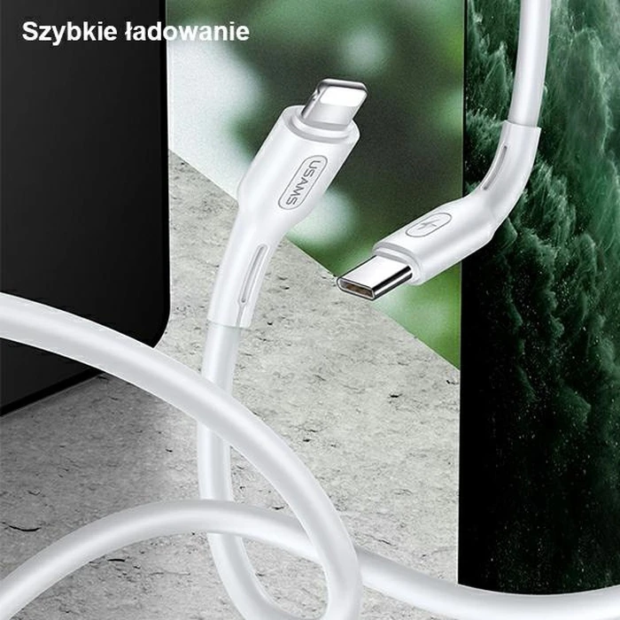 USAMS Cable U43 USB-C - Lightning 30W PD 1.2m black SJ406USB01 (US-SJ406)