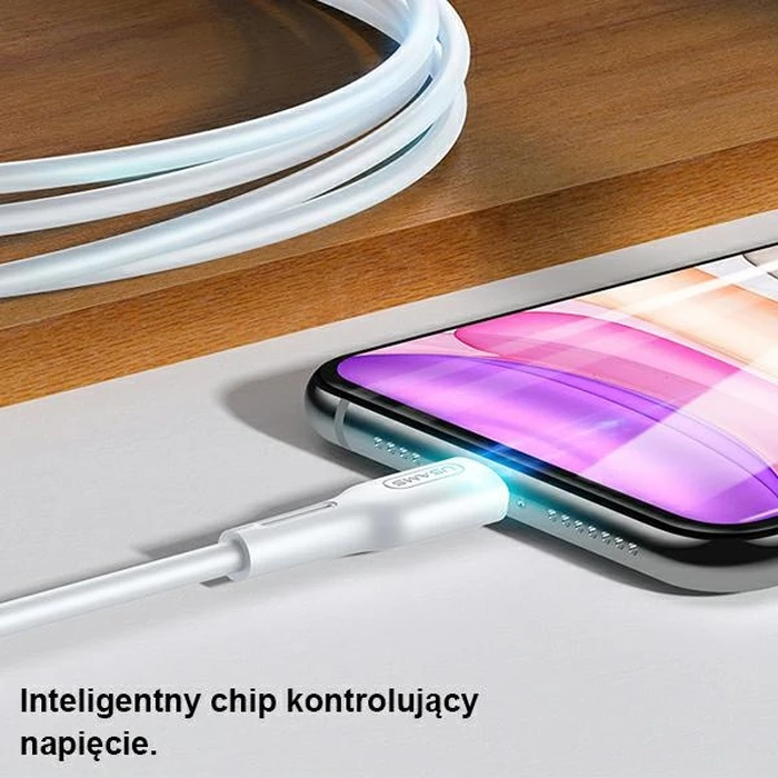 USAMS Cable U43 USB-C - Lightning 30W PD 1.2m black SJ406USB01 (US-SJ406)