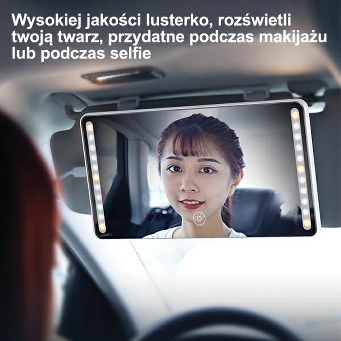 USAMS Car Mirror with LED black ZB175CZHZJ02 (US-ZB175)