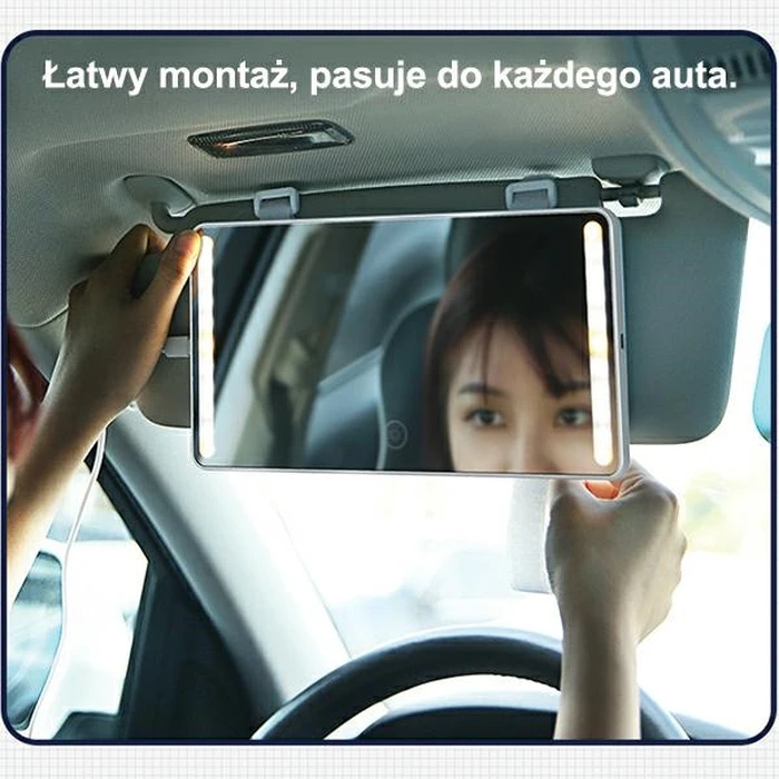 USAMS Car Mirror with LED black ZB175CZHZJ02 (US-ZB175)