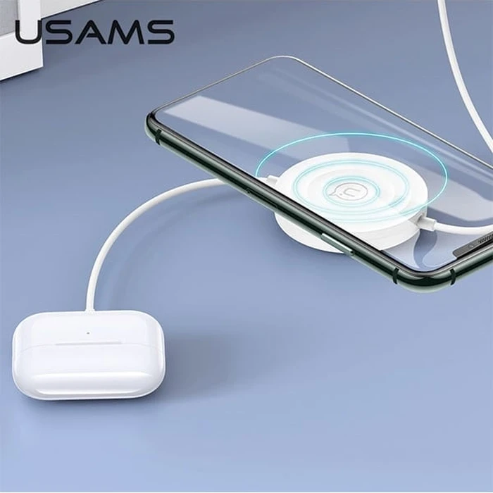 USAMS Wireless Charger US-CC096 10W with Lightning black CC96WH01 cable
