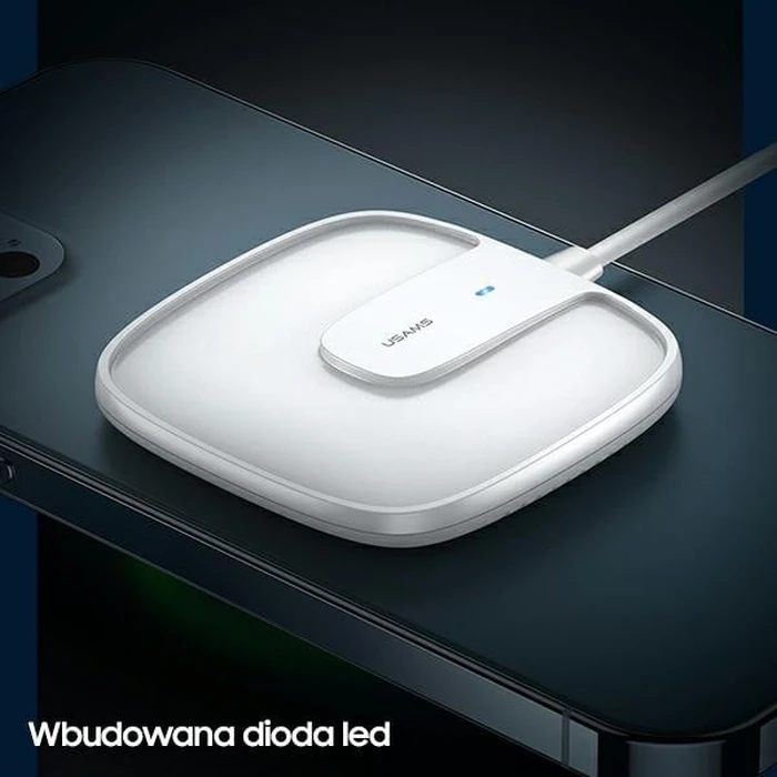 USAMS Wireless Charger US-CD159 magnetic W1 15W Extra-thin Apple iPhone 12 series white CD159DZ02