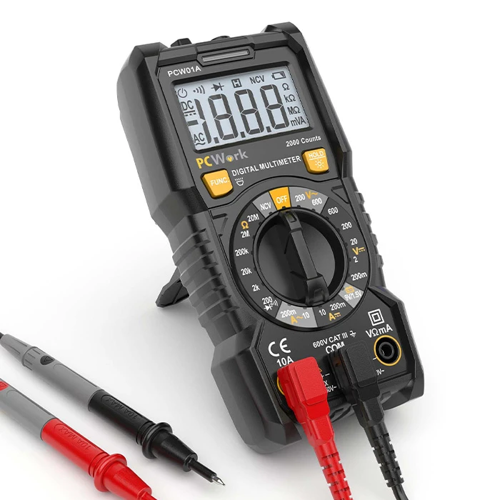 Πολύμετρο PCWork PCW01A Ψηφιακό 2000 Counts