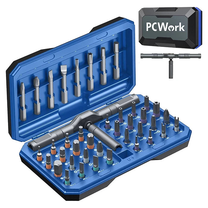 PCWork PCW08K - 42-in-1 Magnetic Precision Screwdriver Kit with Ratchet Handle