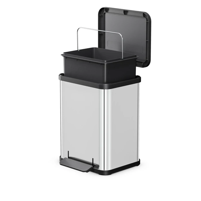 Hailo Öko uno Plus M Stainless Steel Pedal Bin — 17 L